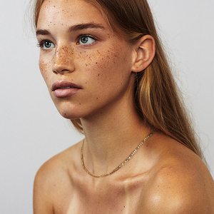 BSC34 RINNTIN Collar De Cadena Figaro De Corte De Diamante Collar De Cadena De Plata Cadenas De Oro 14K Plata <span class=keywords><strong>925</strong></span> Al Por Mayor Joyería De Plata - Product Image 4