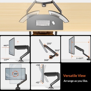 Sance Factory Direct Sales <b>Monitor</b> <b>Stand</b> 17-32inch Computer <b>Stand</b> <b>Adjustable</b> Suspended Telescopic Bracket Arm 10kg Load Capacity - Product Image 4