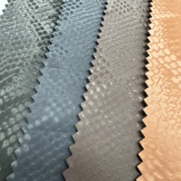 Tissu en cuir synthétique personnalisé, texture python, extensible dans les quatre sens, tissu en cuir PU brossé pour leggings femme