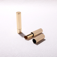 Recyclable Or Aimant Métal Rouge À Lèvres ou Brique Ronde En Aluminium Rouge À Lèvres Tubes Or Rouge À Lèvres Tube Emballage Lip Blam DIY Conteneur