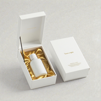 Boîte-cadeau en carton à tiroir rigide haut de gamme impression de logo personnalisé feuille d'or stratification mate gaufrage éponge boîte de parfum