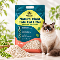 Litière pour chat au tofu et au thé vert naturel, faible teneur en poussière, agglomération rapide, contrôle des odeurs, écologique, jetable aux toilettes, vente en gros, OEM