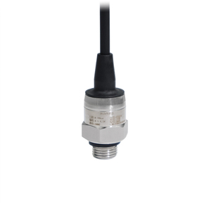 Stainless Steel Flow Sensor with Black Cable and Threaded Connector for Pneumatic Systems - Product Image 2