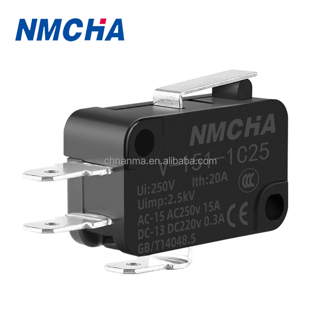 Smart Micro Door Switch for Microwave & Refrigerator SPDT Circuit IP65 Rated 250V 21A Made of Plastic