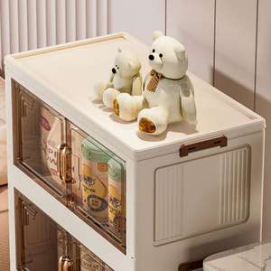 <span class=keywords><strong>Commode</strong></span> de rangement pliable en plastique à 1 à 5 niveaux avec tiroirs pour chambre, cuisine, salon, <span class=keywords><strong>sur</strong></span> pied avec roulettes - Product Image 4