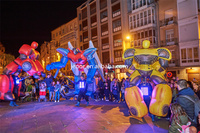 Décoration de défilé, marionnette de Costume de transformateur gonflable jaune pour la Performance d'événements