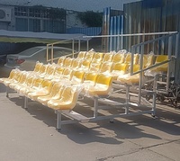 Tribune extérieure en aluminium Portable mobile Terrain de sport simple Gradins tribunes pour événements/allumettes publics en plein air