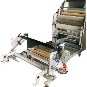 Full-automatic easy-to-control touch-screen soothing bandage customizable hot melt adhesive roller coating machine