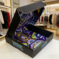 Boîte d'expédition pliable en carton ondulé avec logo personnalisé, boîte de colisage écologique et recyclable pour les petites entreprises de commerce électronique