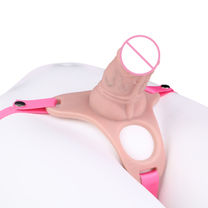 Desain baru tali bagian atas <span class=keywords><strong>Penis</strong></span> realistis lengan ekstender pembesaran <span class=keywords><strong>Penis</strong></span> lengan Delay ejakulasi mainan seks untuk pria alat seksual - Product Image 5