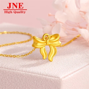 Colgante de Oro 999, Collar con Lazo de Princesa, Accesorios de Oro para Transmisiones en Vivo de Tik Tok, Venta al Por Mayor - Product Image 3