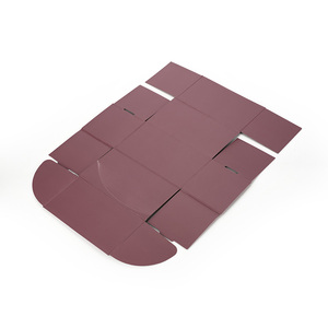 Emballages cosmétiques biodégradables en matériaux recyclés, résistants aux chocs, avec motif en relief, boîtes rigides en carton ondulé <span class=keywords><strong>bordeaux</strong></span> - Product Image 5