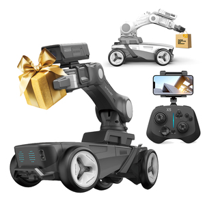 2,4G <span class=keywords><strong>RC</strong></span> <span class=keywords><strong>Robot</strong></span> inteligente coche juguetes evitación automática de obstáculos Control remoto maquinaria brazo portador camión vehículo con cámara - Product Image 1
