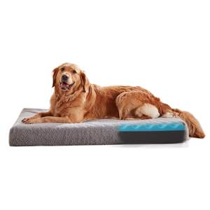 Wasserdichter Liner und Kühlgel Memory Foam Bequemes Hunde kisten Großes Hunde bett - Product Image 1