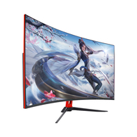 Moniteur de jeu OEM 34 38 32 pouces, écran large pour PC de bureau, FHD 1080P, 165Hz, 1800R, incurvé, sans cadre, panneau VA, 90% SRGB, temps de réponse de 1 ms