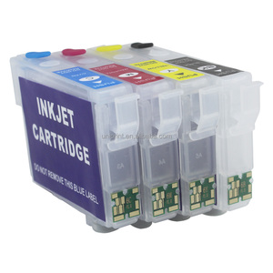 Cartucho de Tinta Recargable Vacío T604XL para <span class=keywords><strong>Epson</strong></span> <span class=keywords><strong>XP</strong></span>-2200 <span class=keywords><strong>2205</strong></span> 3200 3205 4200 4205 WF-2910 2935 2930 con Chip ARC T604 604 - Product Image 1