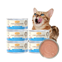 FurZo 85g Mousse Aliment Humide pour Chat en Boîte, Pâtée Premium aux Saveurs Poulet, Bœuf, Poisson, Canard, Étiquettes Personnalisables, Alimentation Complète pour Chat