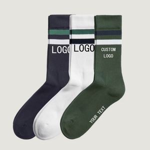 Custom logo Sport Grip <b>Socks</b> Compression Unisex Athletic Ankle Crew Knit Embroidery logo Sports <b>Socks</b> - Product Image 1
