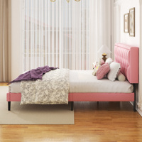 Lit de rangement en velours avec 3 tiroirs, taille Queen, revêtement en velours noir et sommier à lattes stable pour la décoration intérieure