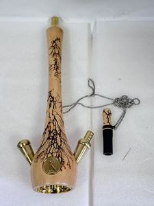 En Existencia, Gran Venta, Cachimba de Madera y Acero Inoxidable, Color Negro Plateado, Juego Completo - Product Image 6