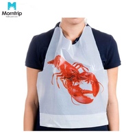 Bavoirs jetables en plastique pour adultes avec attaches pour la cuisson du homard, du crabe et du langoustin – Vente en gros usine