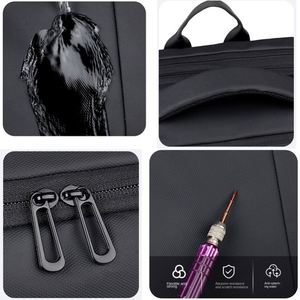 Sac à dos de voyage imperméable de luxe pour homme, avec logo personnalisé, de haute qualité, pour affaires, étudiants, école, ordinateur portable - Product Image 4