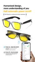 Lunettes intelligentes 51 avec IA pour le contrôle par application, navigation audio, assistant vocal, conduite, casque portable intelligent