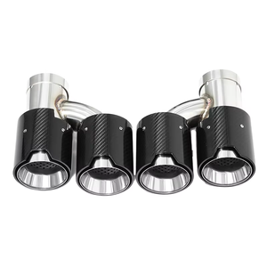 ชุดอัพ<span class=keywords><strong>เกรด</strong></span>ปลายท่อไอเสียคู่ 535i 535d F10 F11 640i 640d F12 แบบ M5  ปลายท่อไอเสียสี่ท่อ สแตนเลสสตีล พร้อมปลายท่อเก็บเสียงแบบพรีเมียม - Product Image 2