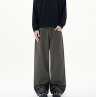 Pantalon d'automne en jean pour homme, coupe droite, haute qualité, design tendance, décontracté, en coton délavé, tailles S-3XL