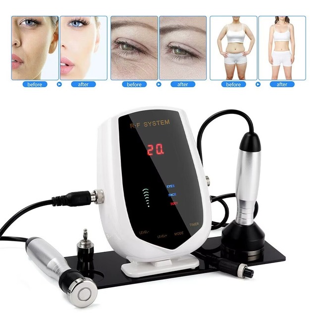 Frequency Face Machine with 2 Probes at Home Radiofrequenza Skin Tightening for Lifting Wrinkle Reducing Eye Care