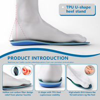 Semelles intérieures de chaussures de football plaquées en fibre de carbone à rebond élevé Coussinets de chaussures en EVA légers antidérapants Crampons de football élastiques Inserts de chaussures