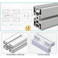 Profilé en aluminium noir à rainure en V 4060 pour rail linéaire, profil C-Beam pour actionneur de routeur CNC DIY