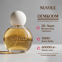 Flacon de parfum givré de haute qualité, rond, 30 ml, 50 ml, flacon de parfum en verre de luxe, 80 ml, 100 ml, flacon de parfum personnalisé avec couvercle
