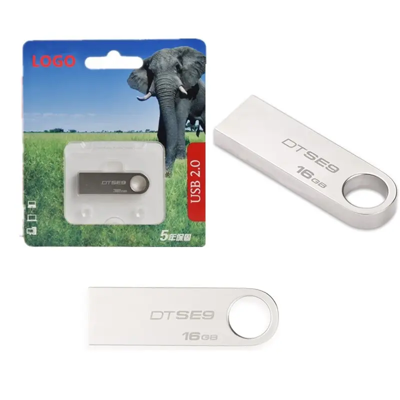 DTSE9 Flash Drive USB Asli, Stik USB 32GB 64GB 128GB 4GB 8GB 16GB