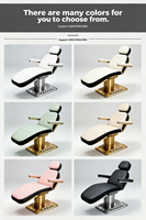 Table de massage entièrement électrique, lit d'esthéticienne de luxe, chaise de spa motorisée, lit facial, lit de salon de beauté, lit pour extensions de cils