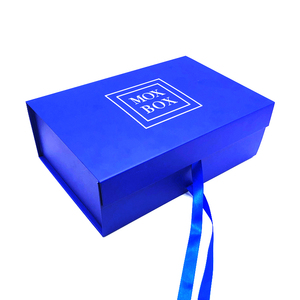 Hộp Gói Ủng Hộ Đám Cưới Màu Xanh Hải Quân Tùy Chỉnh Bằng Bìa Cứng Có Logo Giỏ Từ Tính Sang Trọng Hộp Quà Màu Xanh Hoàng Gia Bao Bì - Product Image 6