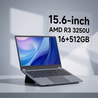 Ordinateur portable 15,6 pouces flambant neuf, fonction pliable à 360 degrés, SSD 512 Go, écran IPS Full HD, clavier anglais, Windows 11 Home, AMD Ryzen 3