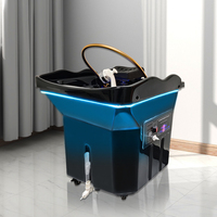 Équipement de Soin du Cuir Chevelu Portable avec Réservoir d'Eau de 60L, Bac à Shampooing Japonais pour Salon, Lavabo de Lavage de Cheveux
