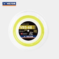 Cordage de badminton en nylon Victor VBS68 durable, bobine de 200 m, calibre 0,68 mm, fabriqué au Japon
