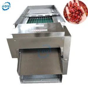 Dry red chilli stem cutting machine chilli seed removing machine chili stem separating machine