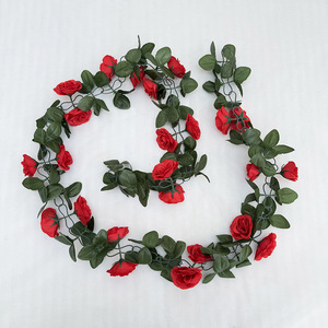Meiyu Craft Flower Factory - Guirnaldas de Rosas Artificiales, 24 Piezas, Flores de Seda, Guirnaldas para Bodas, Decoración del Hogar - Product Image 3