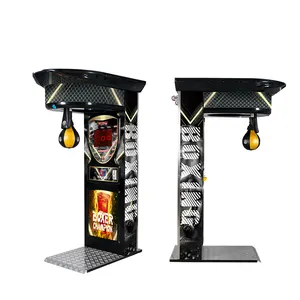 Siyah siyah altın boks makinesi yumruk boks oyun makinesi arcade kutusu makinesi satılık