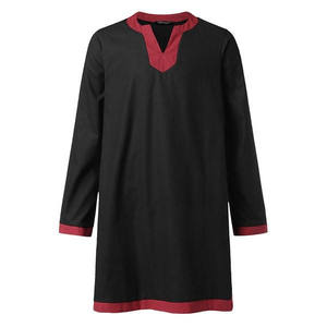 Costume da Cavaliere <span class=keywords><strong>Medievale</strong></span> per <span class=keywords><strong>Uomo</strong></span> Adulto, Tunica Verde, Abbigliamento da Guerriero Normanno, Camicia da Pirata Sassone per Uomini - Product Image 6