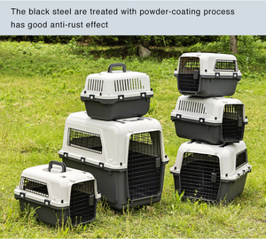 Jaula Transportadora <span class=keywords><strong>de</strong></span> Mascotas Grande, Aprobada por IATA, <span class=keywords><strong>de</strong></span> Plástico, para Gatos y <span class=keywords><strong>Perros</strong></span>, <span class=keywords><strong>Caja</strong></span> <span class=keywords><strong>de</strong></span> <span class=keywords><strong>Transporte</strong></span> para Viajes - Product Image 6