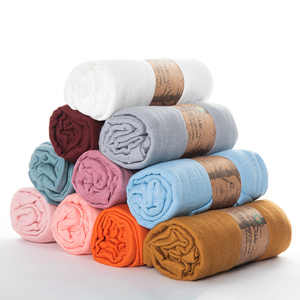 Mantas de muselina de bambú orgánico Unisex, suave y sedoso, ligero, transpirable, grande, 47x47 pulgadas - Product Image 2