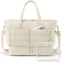 Sac de sport léger pour femmes pliable PC sac à main polochon sac fourre-tout motif imprimé personnalisé nouveau sac gonflé Double voyage