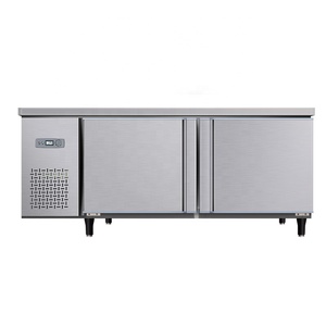 Thương mại bánh sandwich salad chuẩn bị bảng 2 cửa ra vào, bánh Pizza chuẩn bị bàn làm việc, kích thước tùy biến, thép không gỉ bàn làm việc - Product Image 4