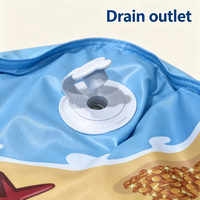 Piscine pliable pour toute la famille : design arrondi sécurisé - PVC léger pour enfants, idéale pour le jardin, la plage et les voyages