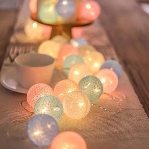 Guirlande lumineuse intérieure en coton alimentée par piles, lampe <span class=keywords><strong>de</strong></span> <span class=keywords><strong>conte</strong></span> <span class=keywords><strong>de</strong></span> fées pour enfants, filles, chambre à coucher, dortoir - Product Image 3