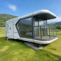 Maison préfabriquée, capsule spatiale mobile, maison ignifuge, imperméable, minimaliste en acier pour villa, appartement, immeuble